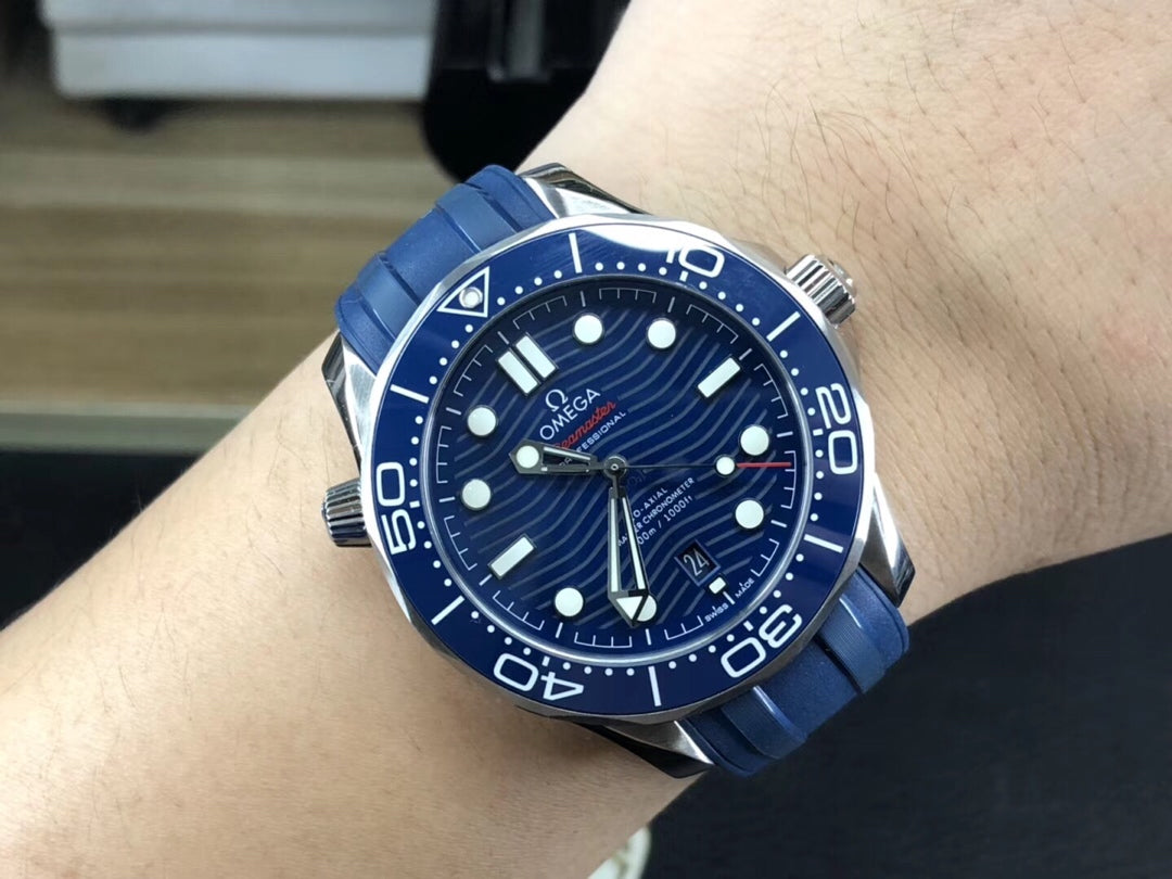 VS공장 오메가 씨마스터 다이버 300 블루 러버
