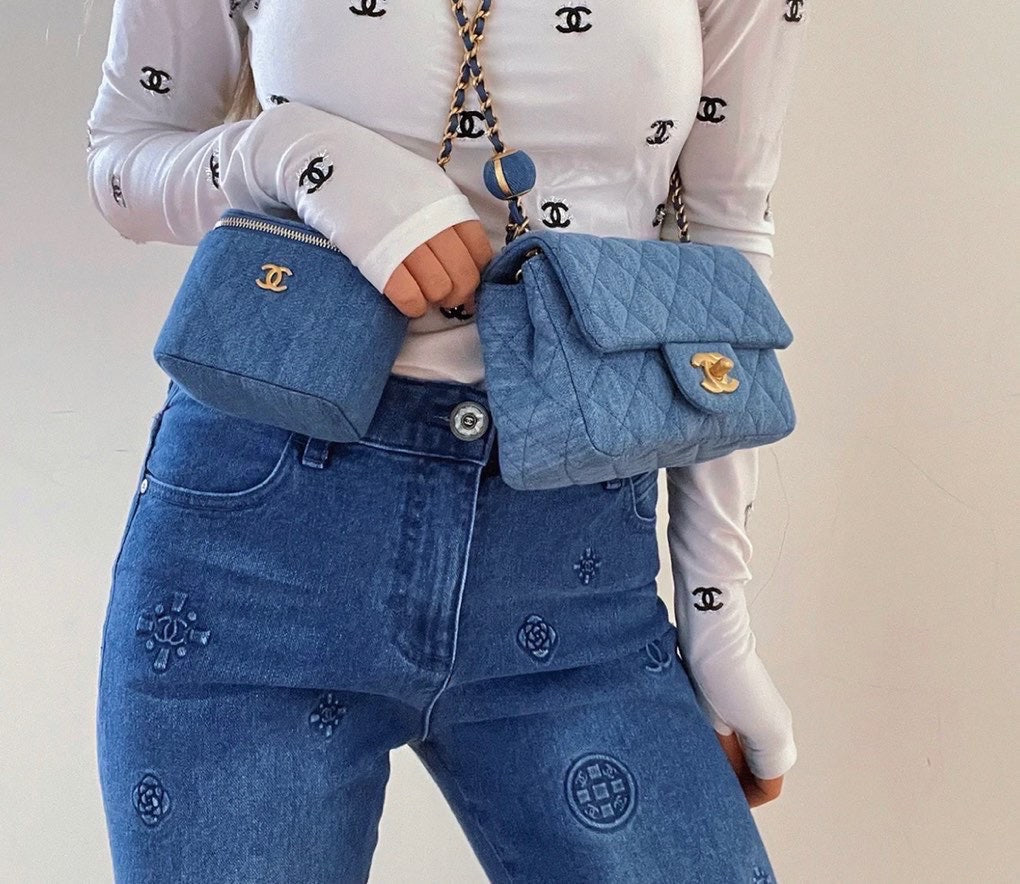 지존 / 샤넬 미니 20cm 데님