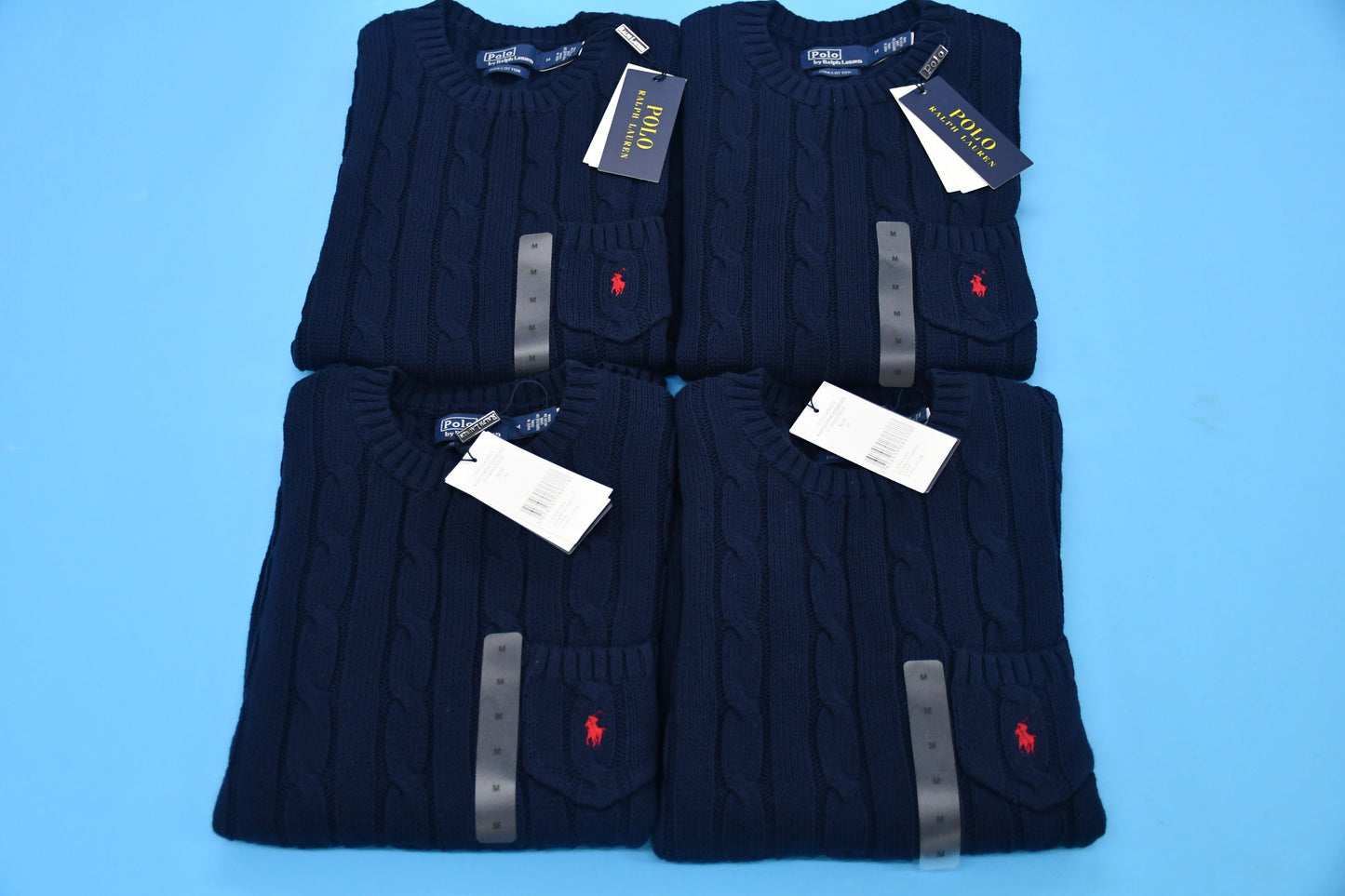 탑키츠네 / 폴로 여성 순면 퀼팅 라운드 니트 반팔