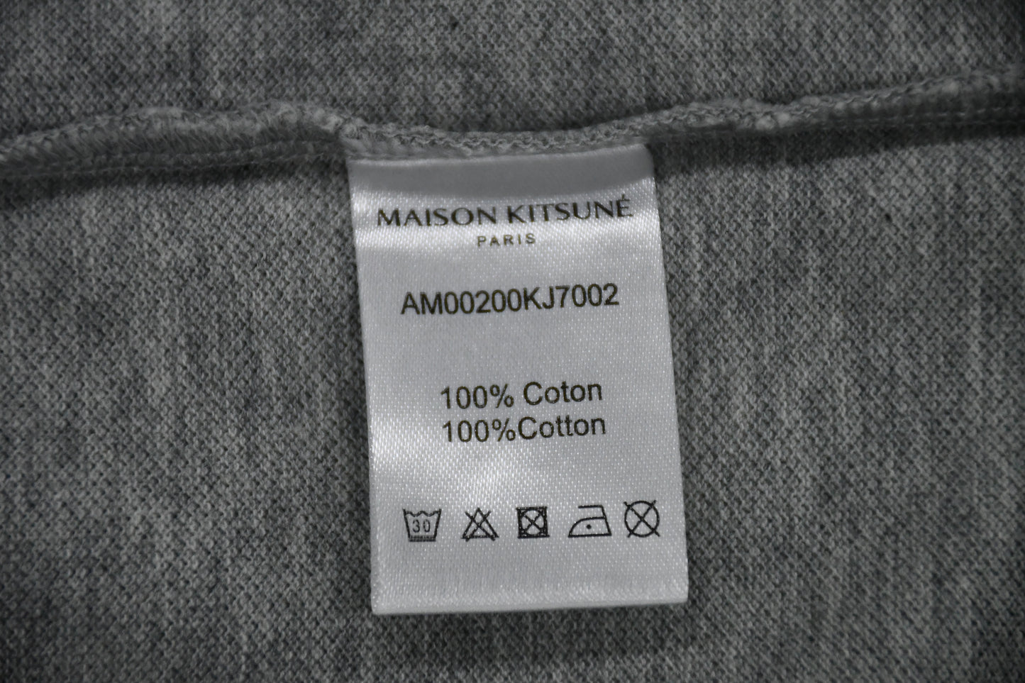 탑키츠네 / 메종키츠네 남여공용 삼색폭스 반팔 폴로셔츠