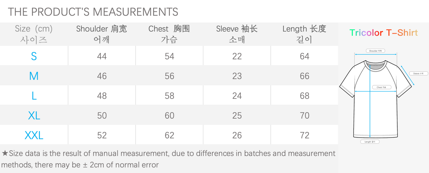 탑몽클X / MC 삼색 티셔츠