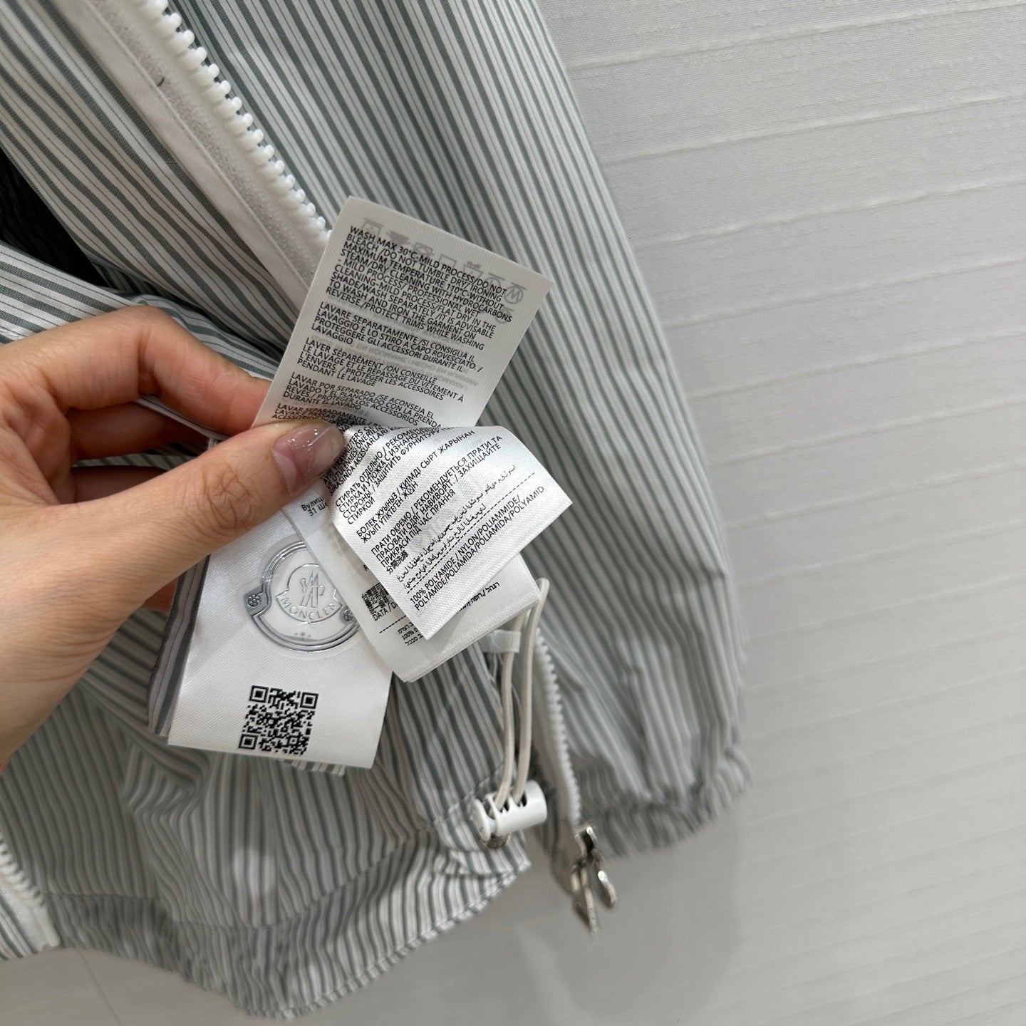 벨라 / MC 레저 스트라이프 얇은 트렌치 코트