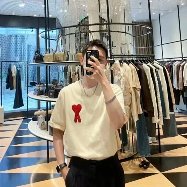 ZOK / 아미 짜임 하트 반팔