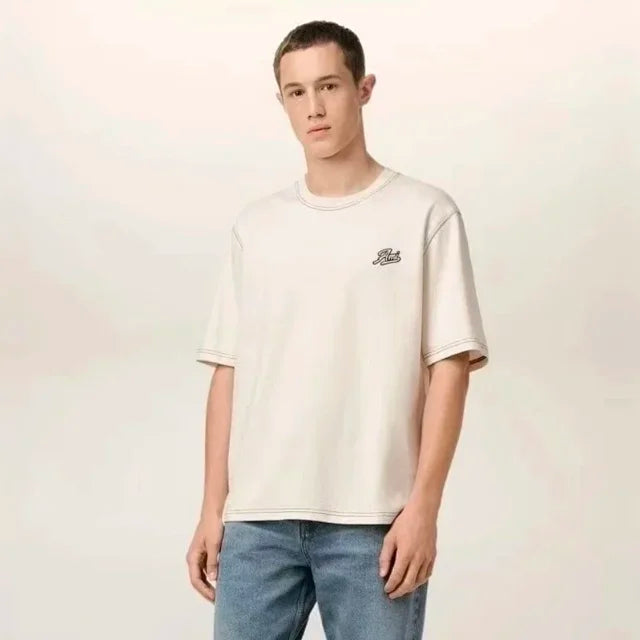 ZOK / 아미 반팔티I 레터링 자수 반팔