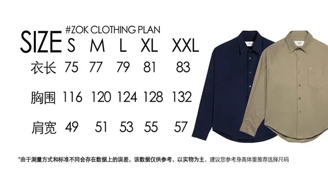 zok/아미 남성 하트 자수 셔츠