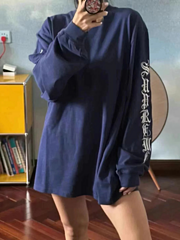 scn / 슈프림 남성 여성 긴팔 티셔츠