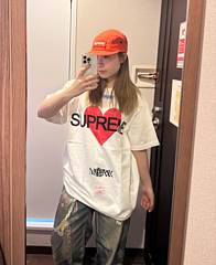scn / 슈프림 남성 여성 반팔 티셔츠