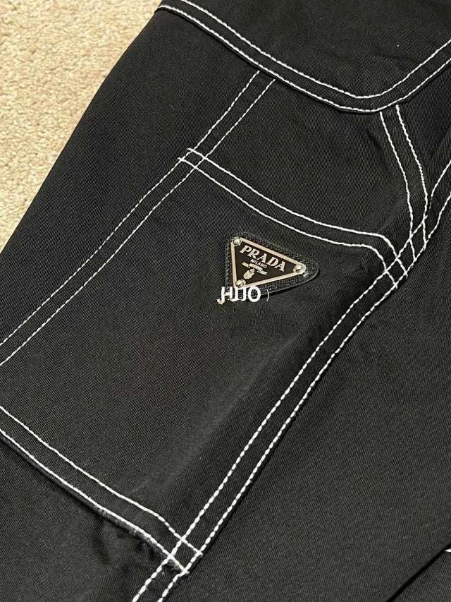 꼬부기 / 프라다 반바지 , 24ss명선반바지/원정KF배지/반전명선디자인