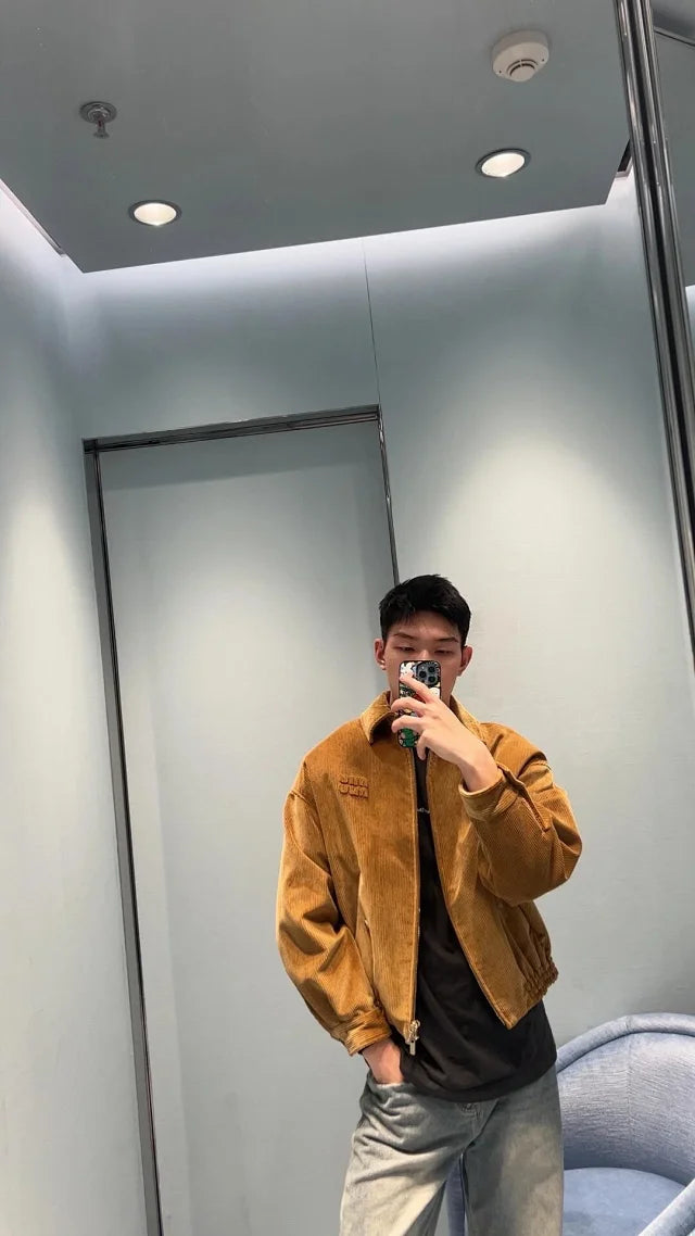 꼬부기 / 미우미우 코듀로이 블루종 자켓 발리