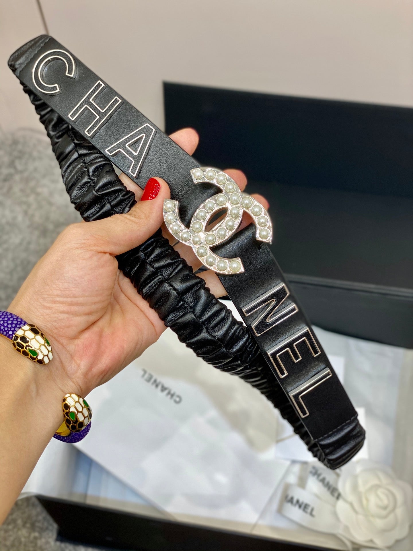 여자 샤넬 벨트