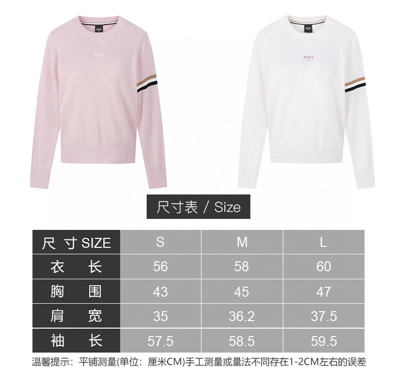 마이골프/ANEW golf 여성 라운드넥 긴팔 스웨터