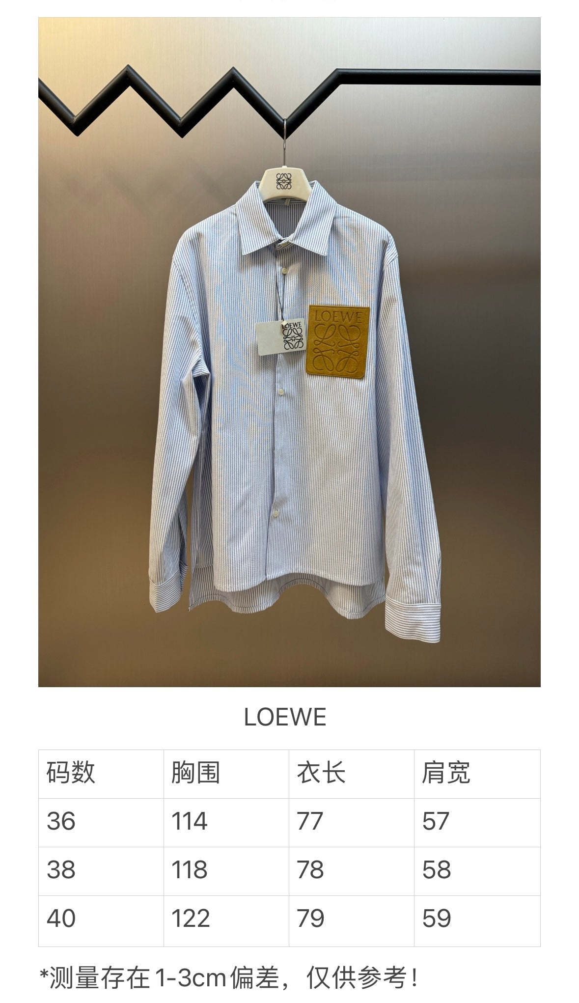 체인2호 / 로에베 남성 스트라이프 셔츠