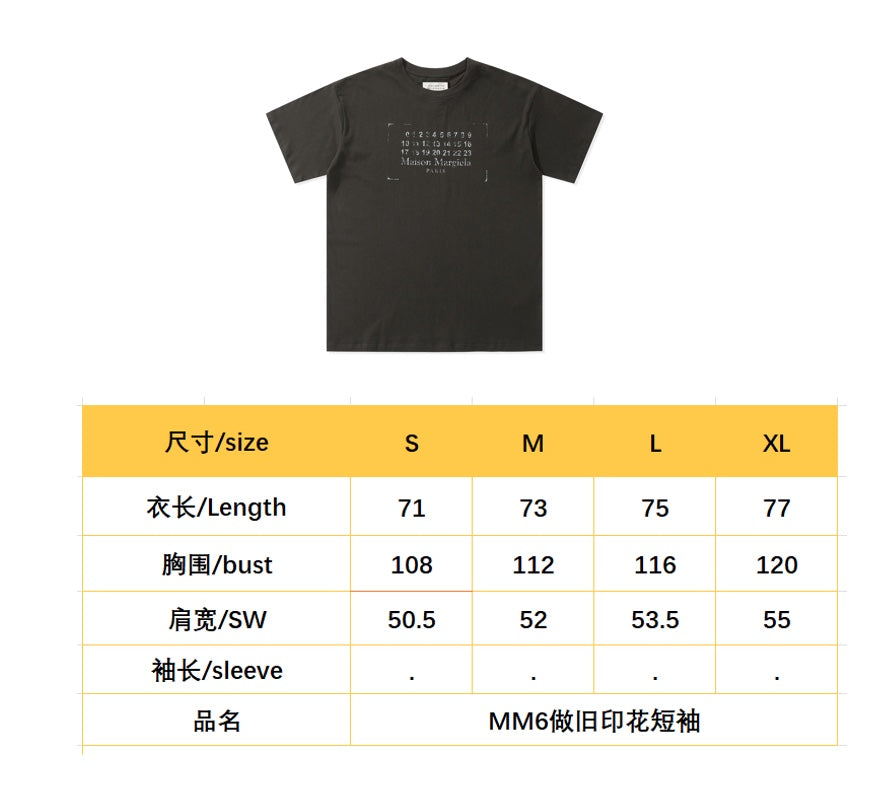 BVG / 메종마르지엘라 남성 여성 반팔 티셔츠