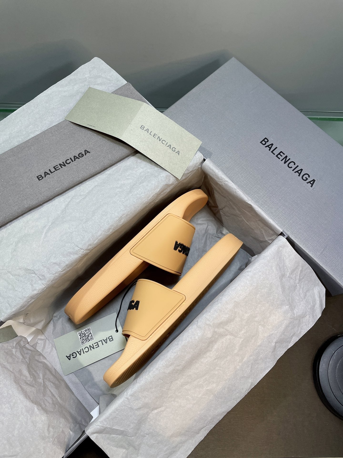 빙 공장 / 발렌시아가 남성 여성 슬리퍼