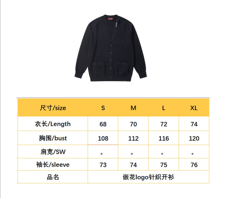 BVG / 구찌 남성 여성 니트 카디건