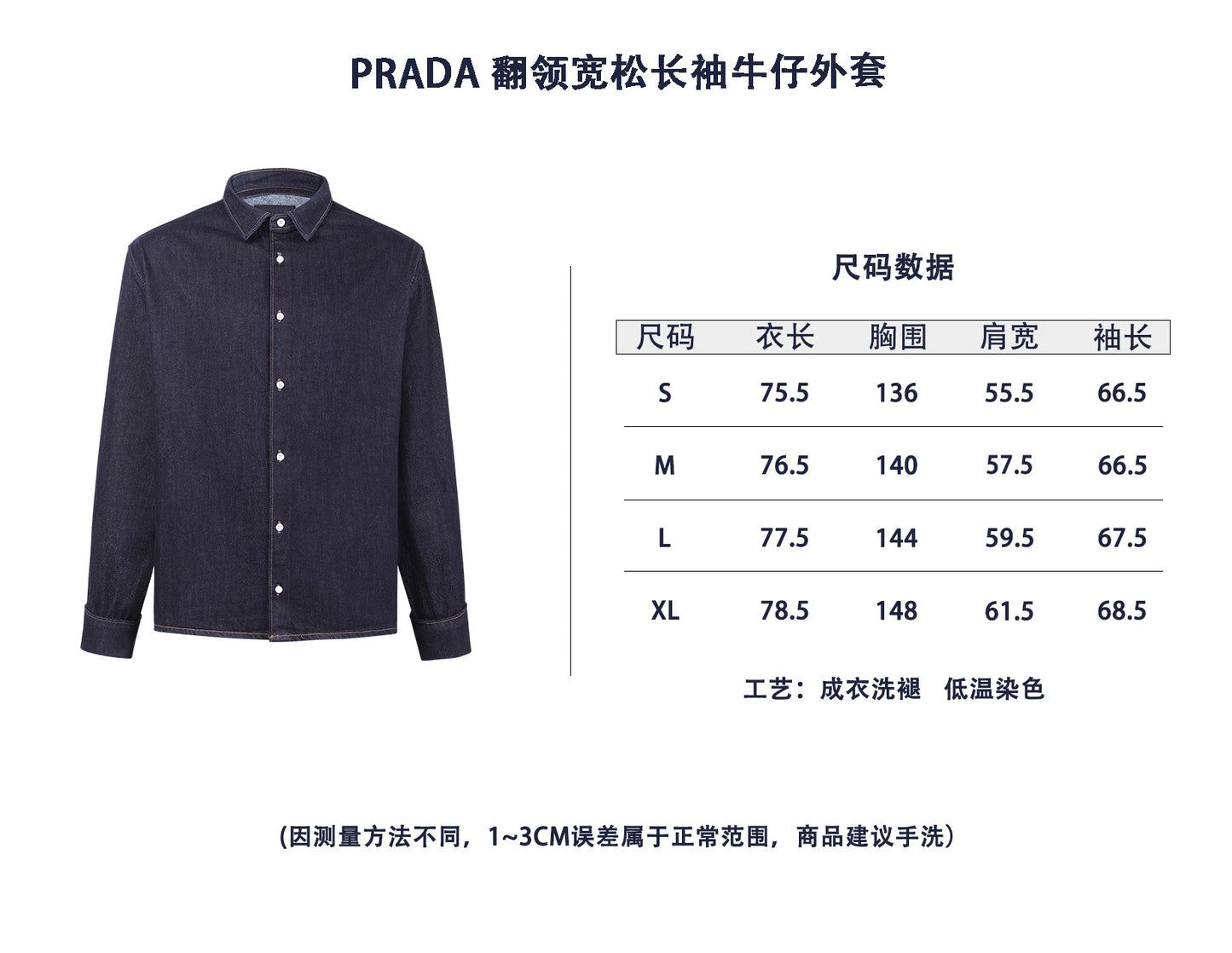 ZZLL / 프라다 데님 코트