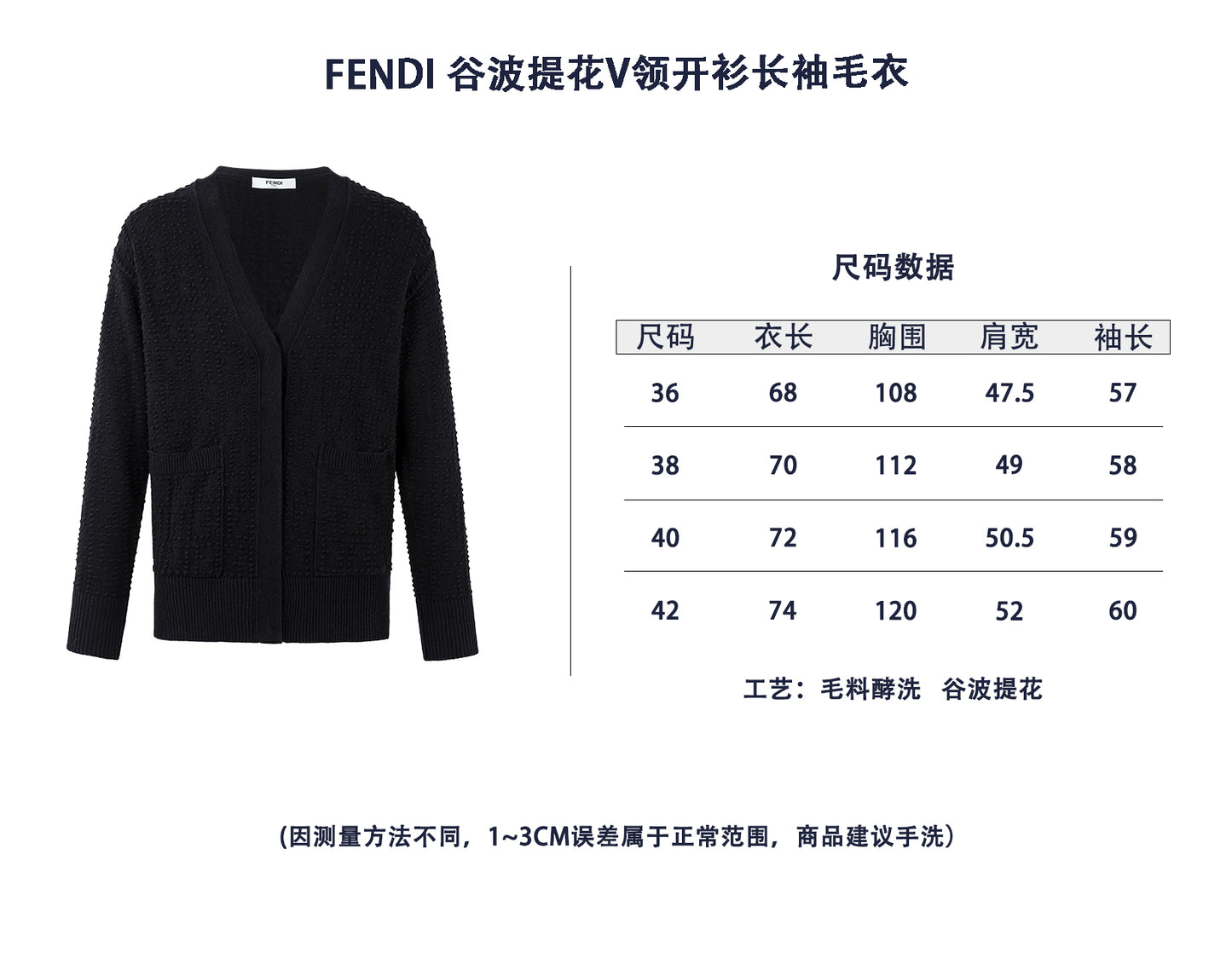 ZZLL / 펜디 니트 카디건