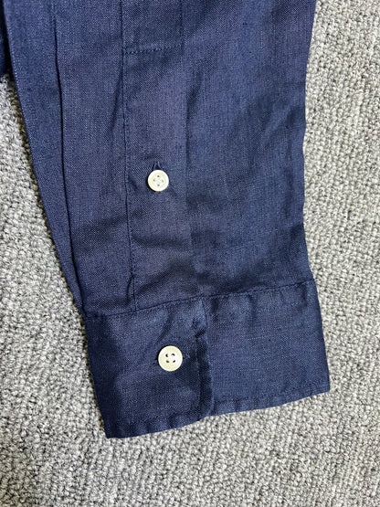 탑폴로 / 폴로 클래식핏 린넨 셔츠 네이비