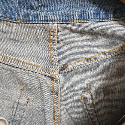 탑아크네 / 아크네스튜디오  오버핏 페인트스타일 데님팬츠