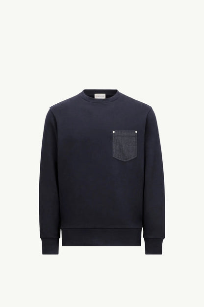 탑몽클X  / MC 데님 포켓 맨투맨