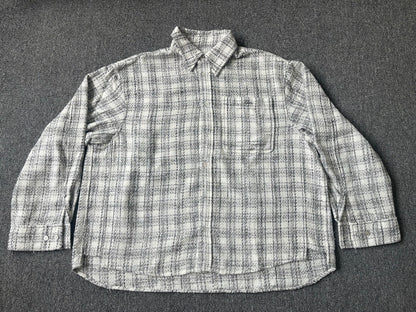 베어 / 우영미 그레이체크화이트샤인블라우스