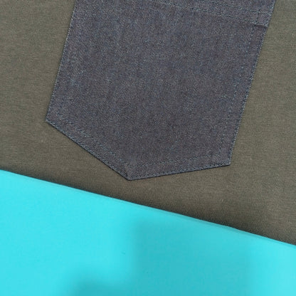 탑몽클X  / MC 데님 포켓 티셔츠