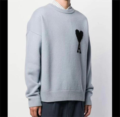 탑아미 / 아미 스틸 블루 울 스웨터