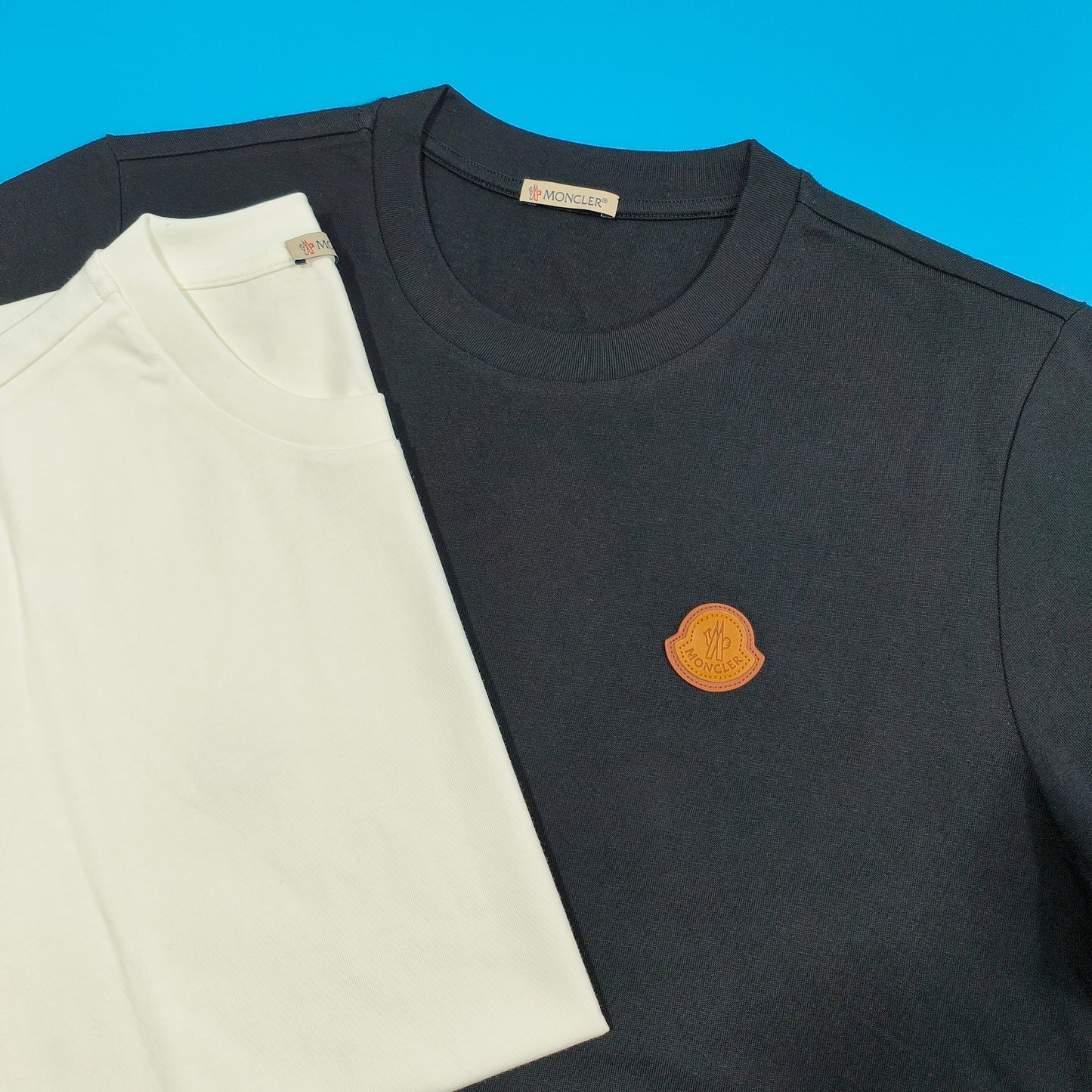 탑몽클X  / MC 브라운 더블 스탬프 티셔츠