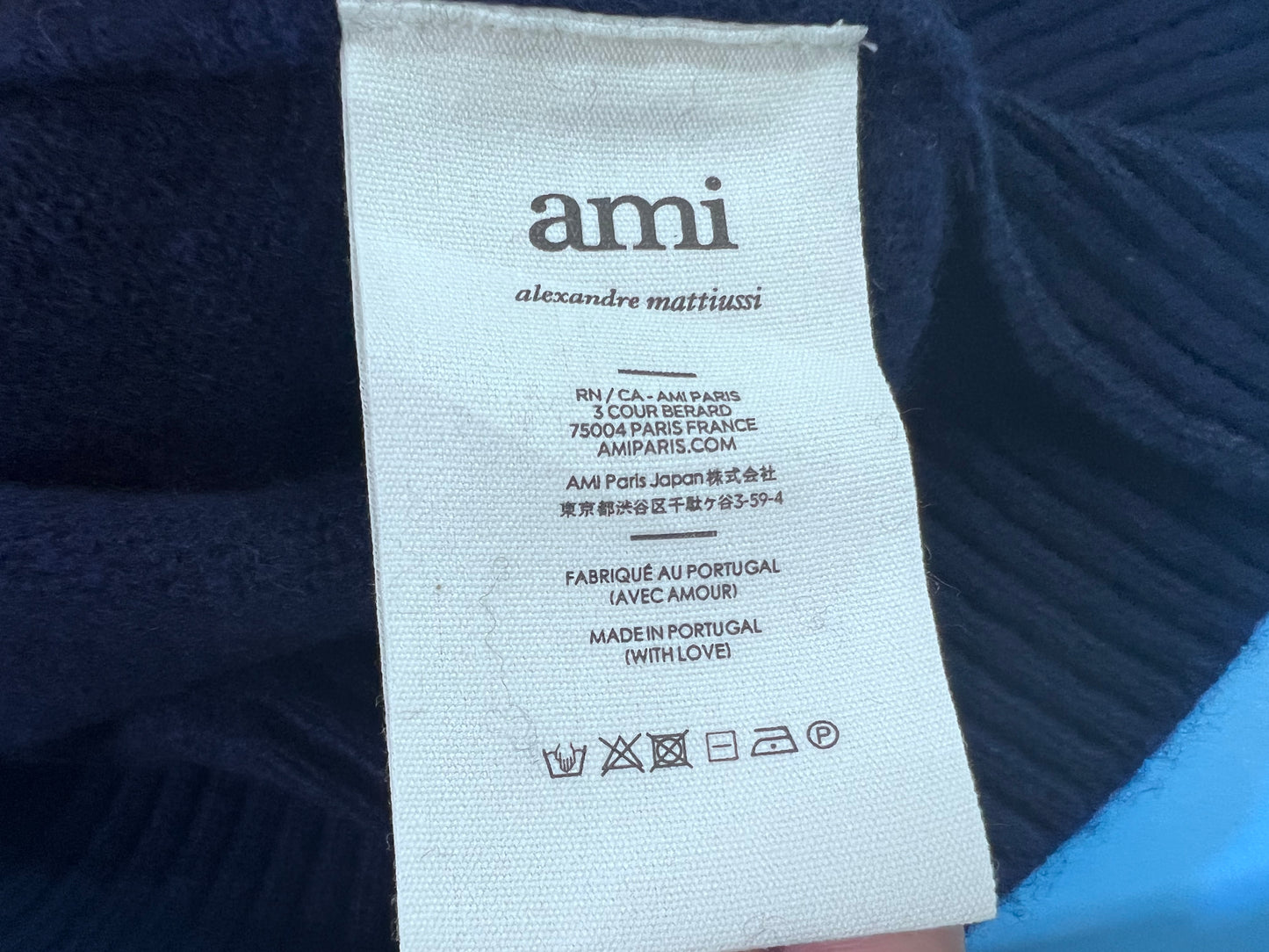 탑아미 / 아미 캐시미어 화이트 빅 사이즈 스웨터