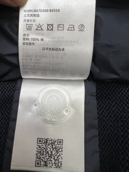 탑몽클 / MC 스트라이프 커프 면 카디건