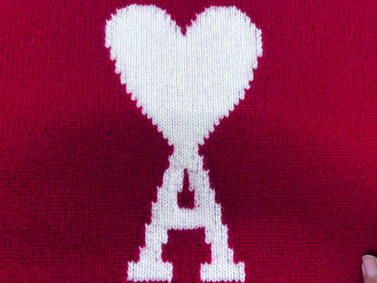 탑아미 / 아미 캐시미어 화이트 빅 사이즈 스웨터