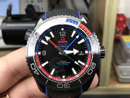 VS 공장] 오메가 씨마스터 플래닛 오션 600M 코‑액시얼 마스터 크로노미터 GMT