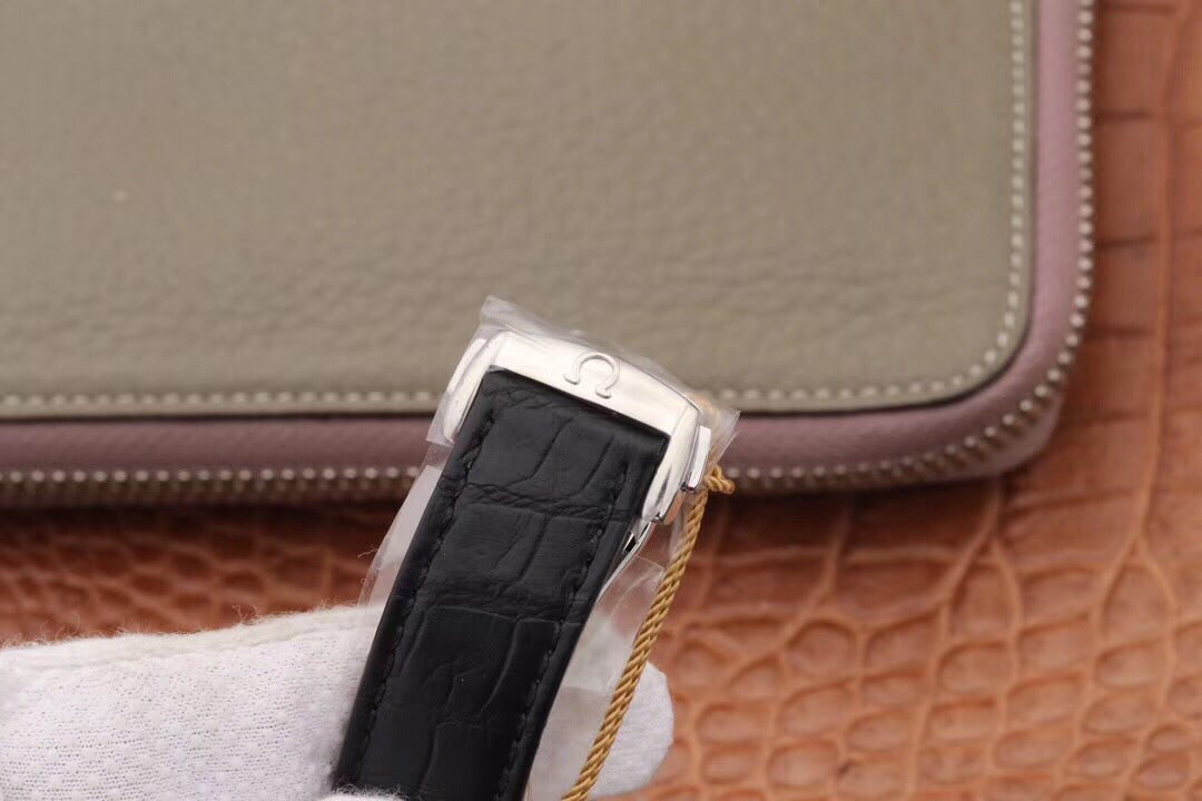 VS공장 오메가 드빌 아워비전 41MM 스틸 화이트다이얼 악어가죽