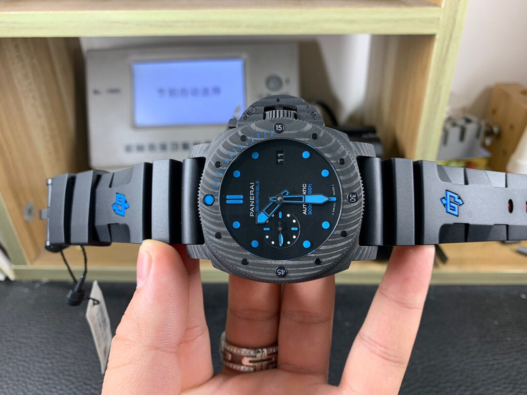 VS공장 파네라이 PAM161 카보테크 블랙다이얼 러버