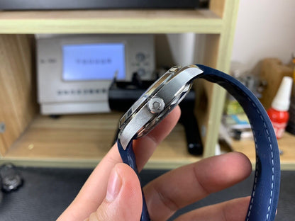 VS공장 오메가 씨마스터 아쿠아테라 150m 그레이다이얼 블루핸즈 러버스트랩