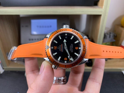 VS공장 오메가 씨마스터 600M 오렌지베젤 오렌지러버스트랩 45.5mm