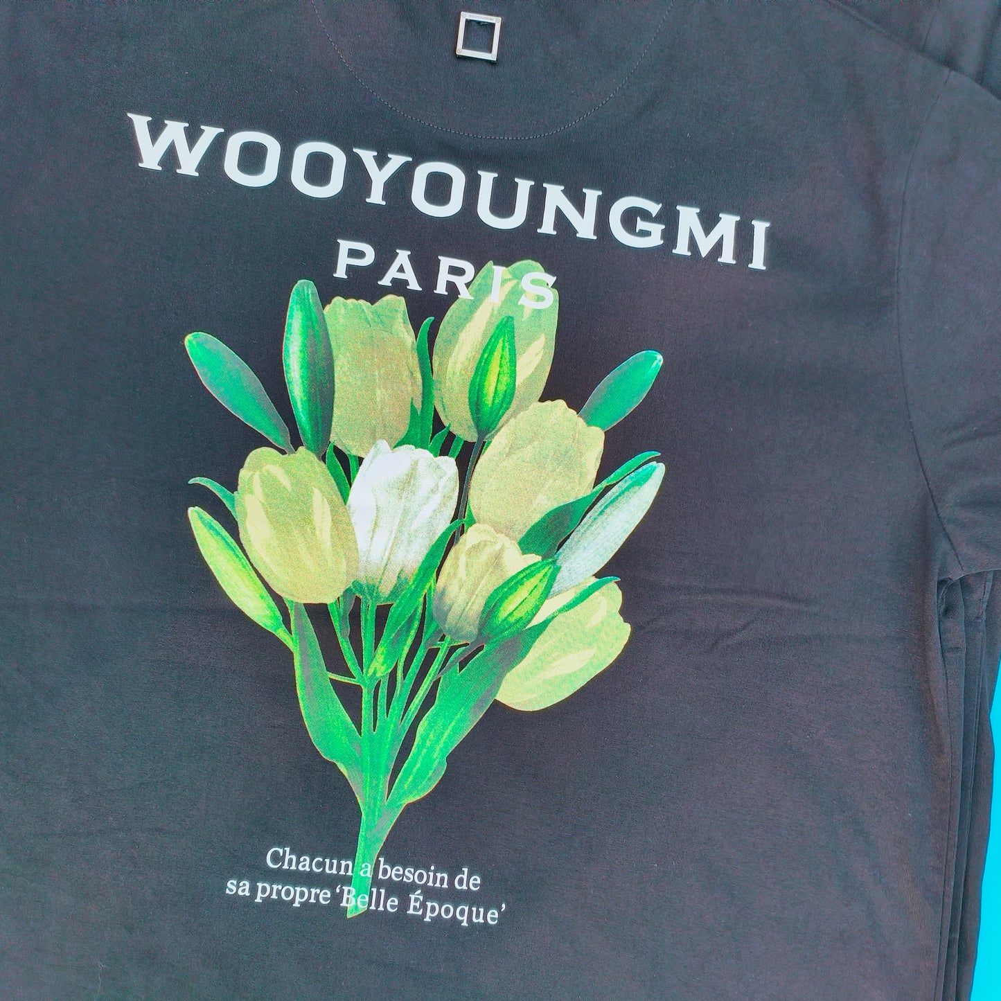 탑우영미 / 우영미 반팔티 , 튤립 플라워 프린트 티셔츠