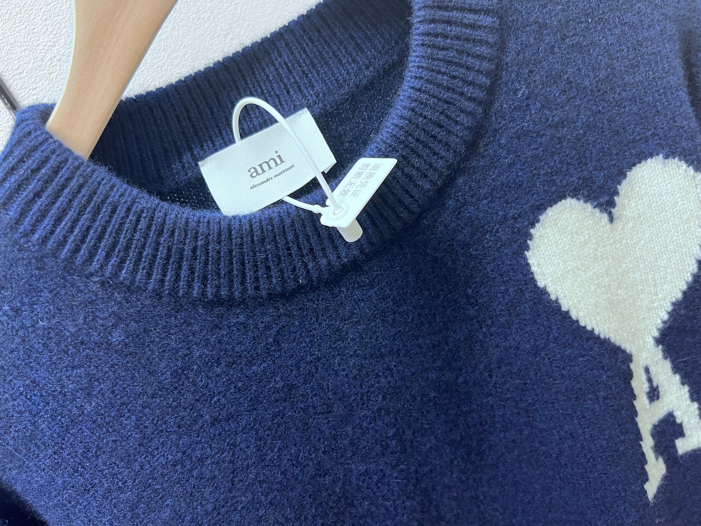 탑아미 / 아미 캐시미어 화이트 빅 사이즈 스웨터