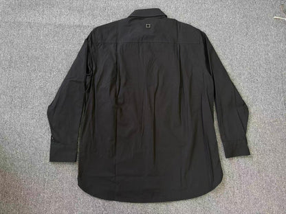 베어 / 우영미 셔츠 , WOO-530125년블랙다크단추심플블라우스