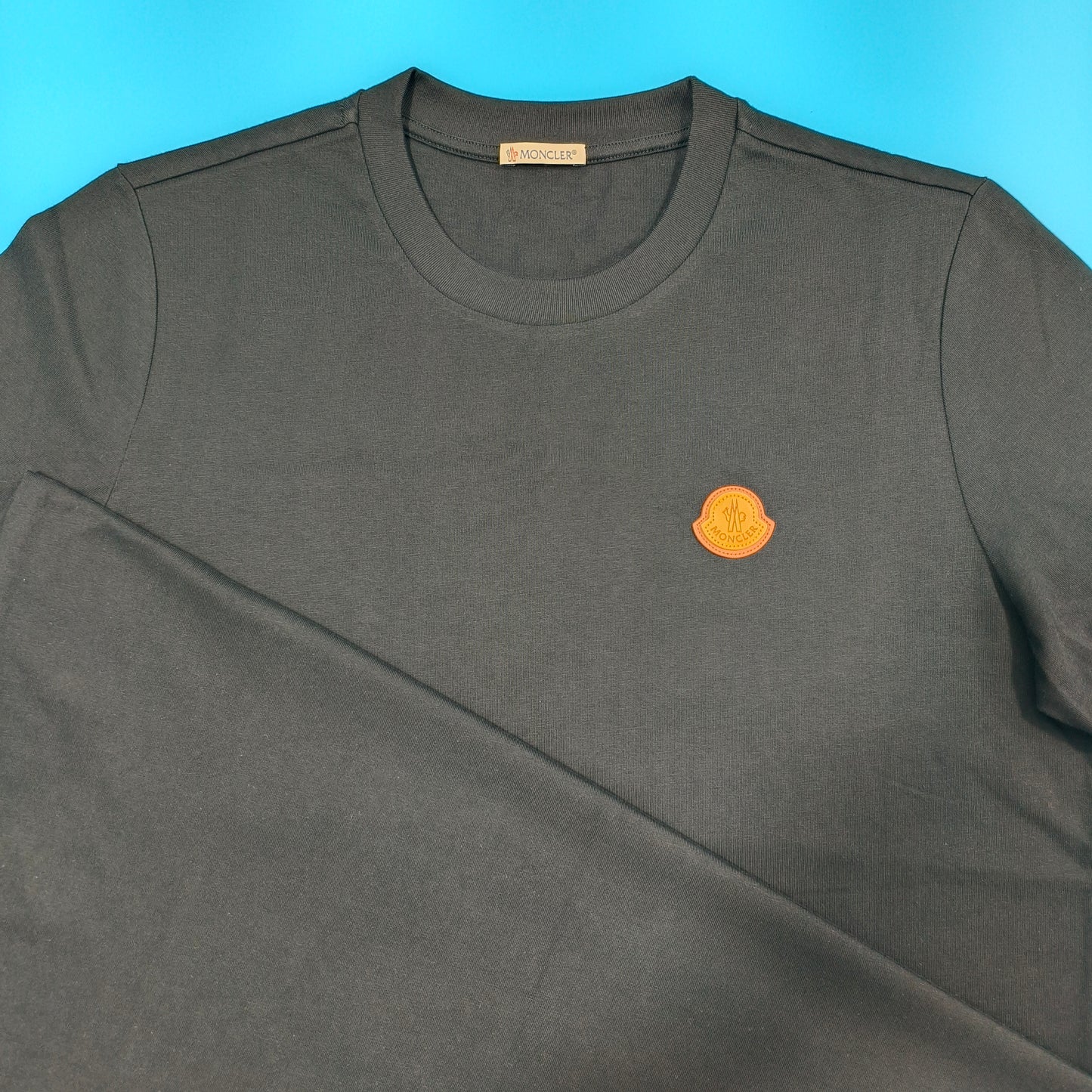 탑몽클X  / MC 브라운 더블 스탬프 티셔츠