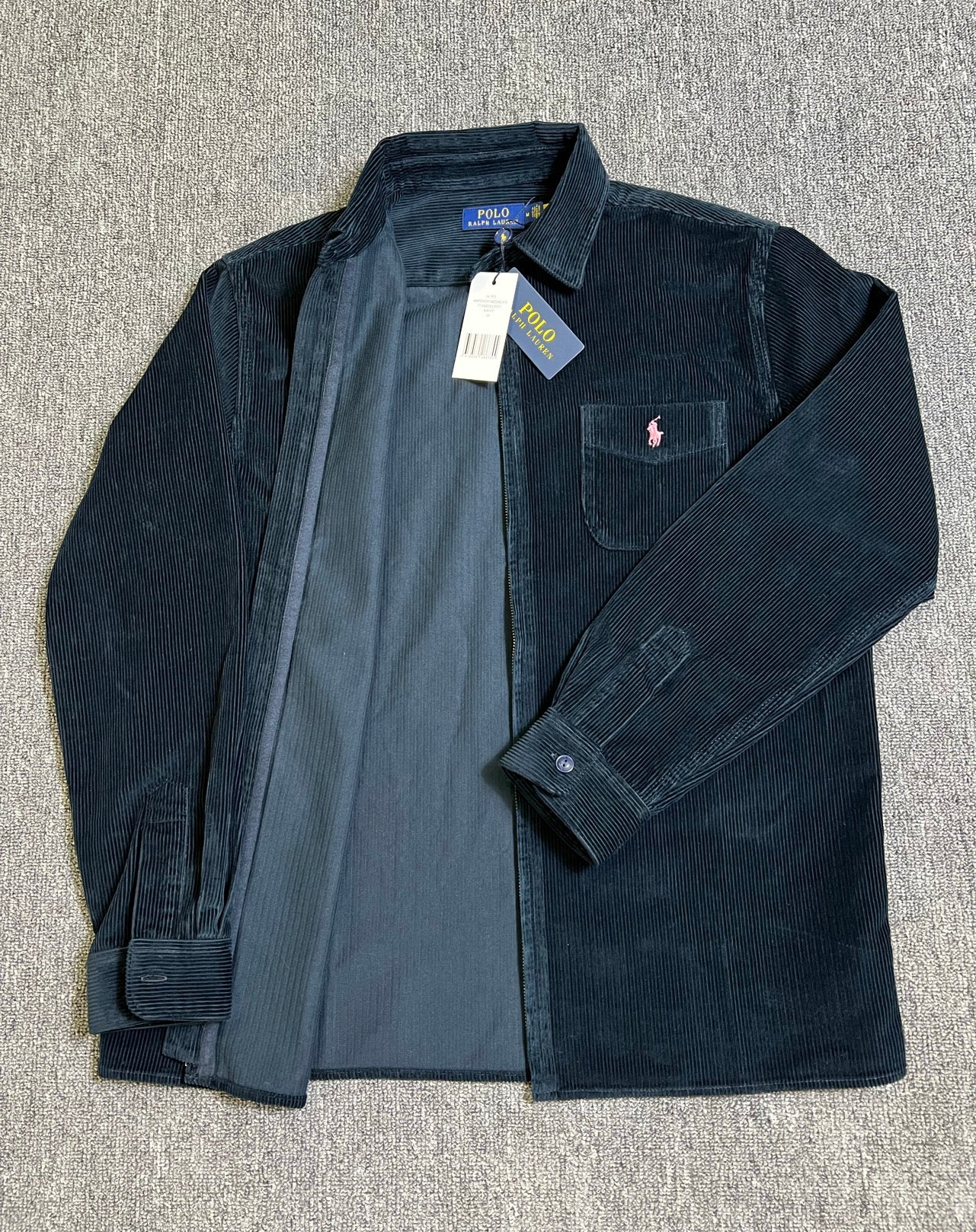 탑폴로 / 폴로 블루 코듀로이 지퍼 아우터형 셔츠