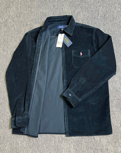탑폴로 / 폴로 블루 코듀로이 지퍼 아우터형 셔츠