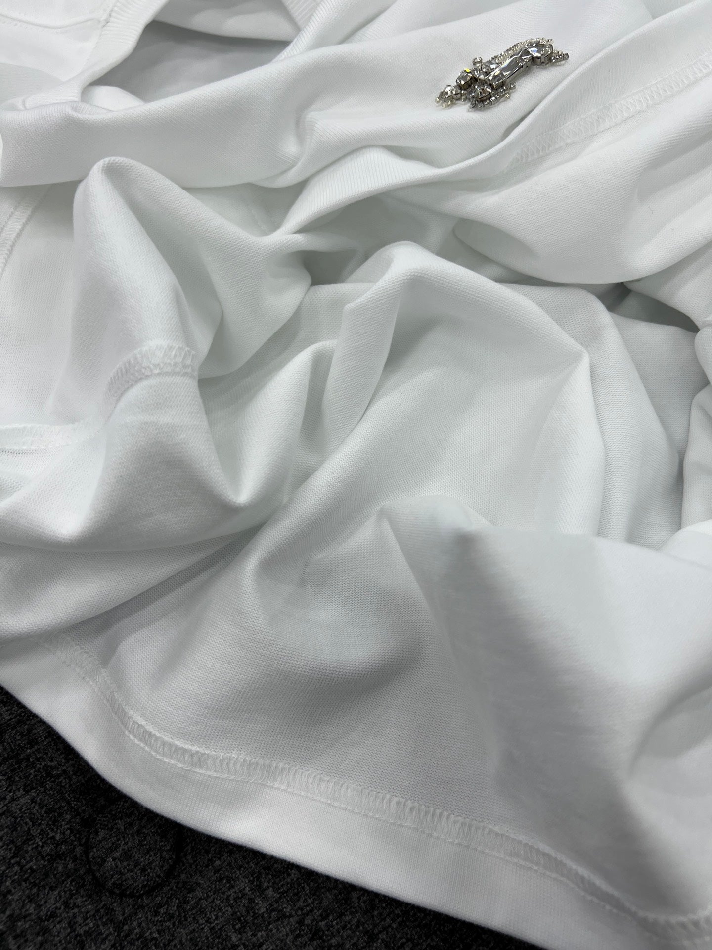 대리석 / BBR, 23 화이트 다이아몬드 라벨 반팔 티셔츠