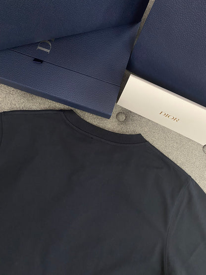 TJ셀러 / 디올 반팔티 , 𝗗𝗜𝗢𝗥 코튼 루즈 블루 티셔츠