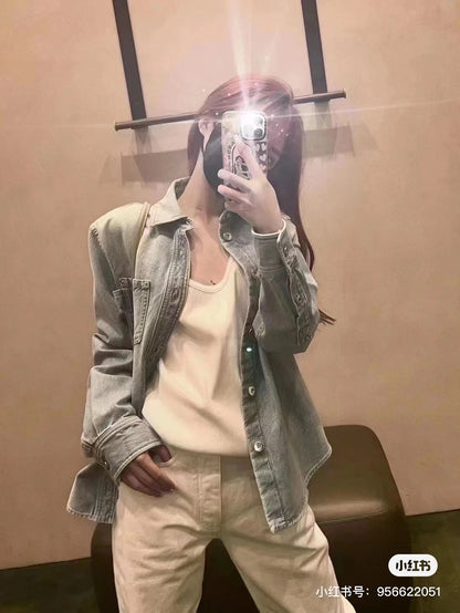 대리석 / 보테가베네타 라이트블루 데님 셔츠