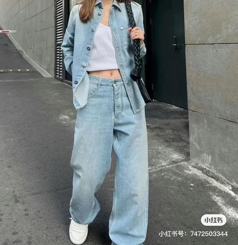 대리석 / 보테가베네타 라이트블루 데님 셔츠