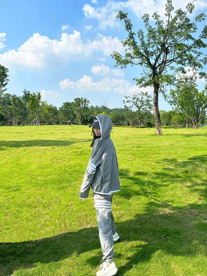 대리석 / 그레이 비치 나일론 스웨트팬츠