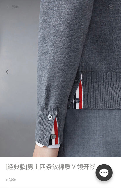 대리석 / 톰브라운 랑골드버튼 면가디건 2가지색상