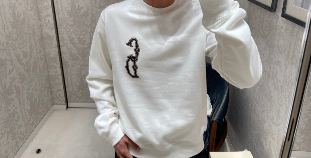 대리석 / 디올 자수 스웨트 맨투맨