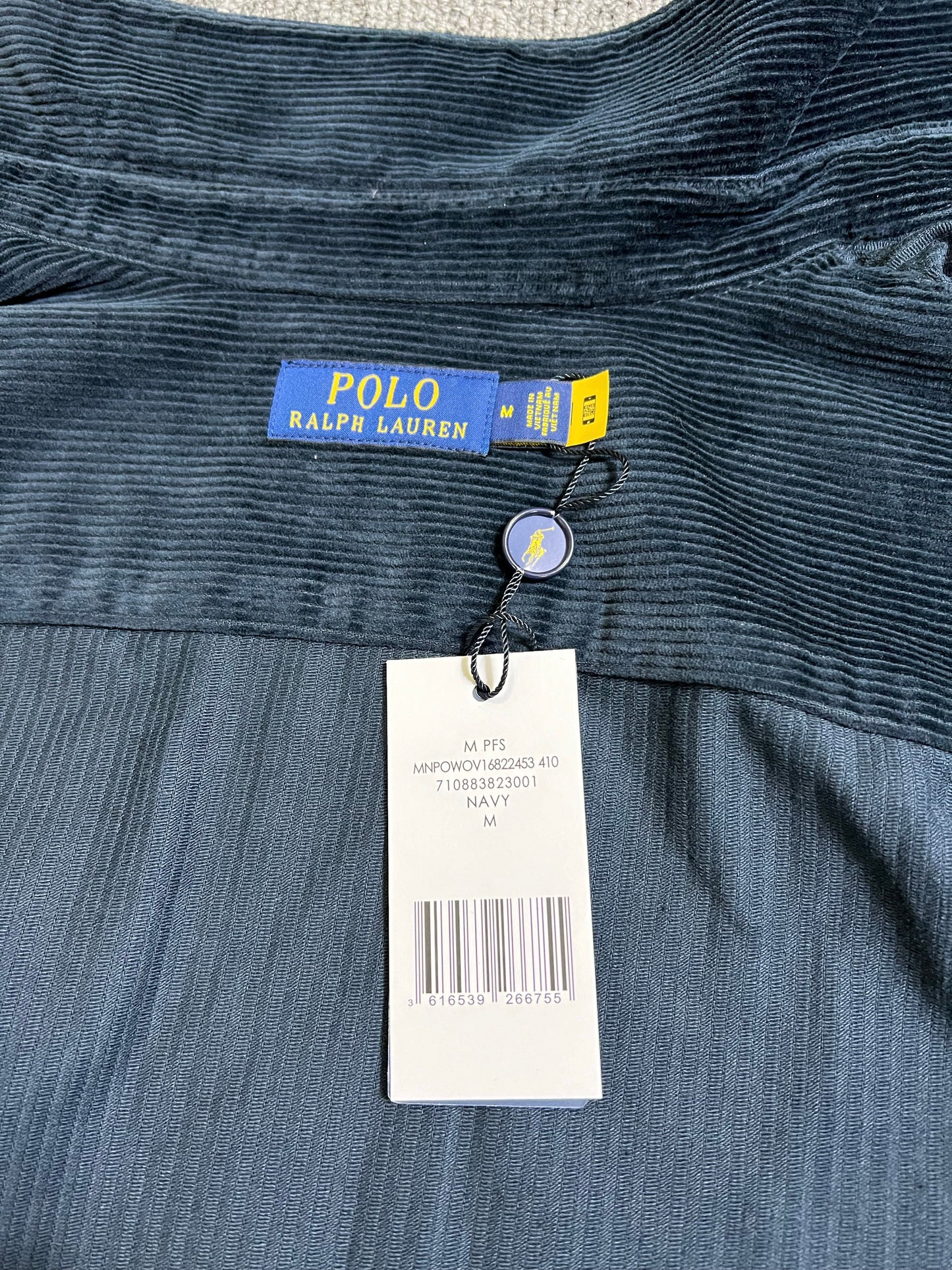 탑폴로 / 폴로 블루 코듀로이 지퍼 아우터형 셔츠